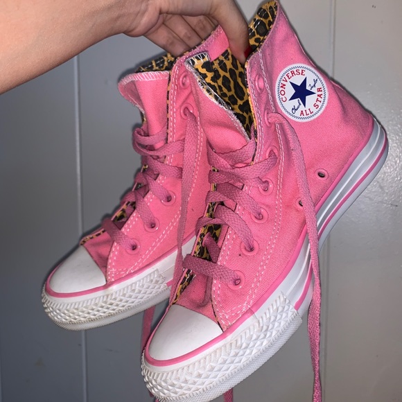 cheetah print converse pink